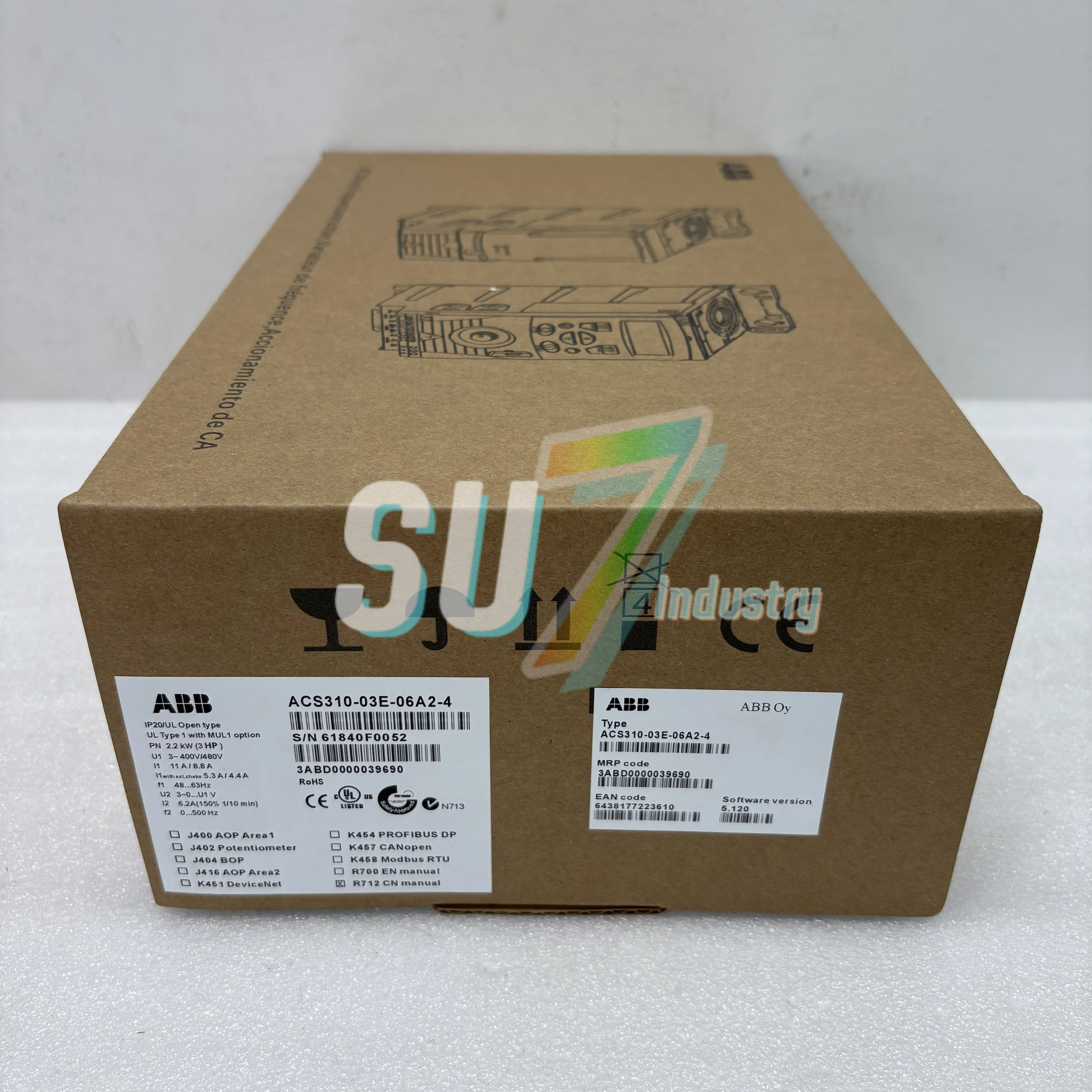인버터 신규 ACS310-03E-06A2-4 ACS310-03E-09A7-4