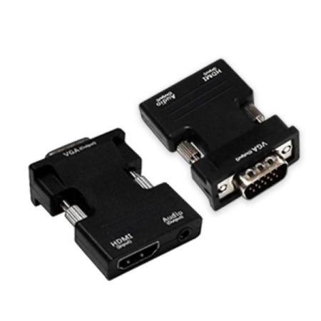 케이탑코리아 minihdmi HDMI TO VGA RGB D-SUB 컨버터 변환 젠더 케이블 jc04