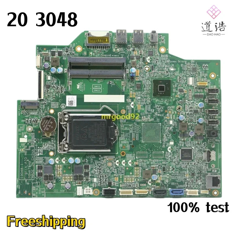 Dell piron 20 3048 W09B AIO 마더보드CN-0HD5K4 13048-1 0HD5K4 HD5K4 DDR3 메인보드 완전 작동 리퍼