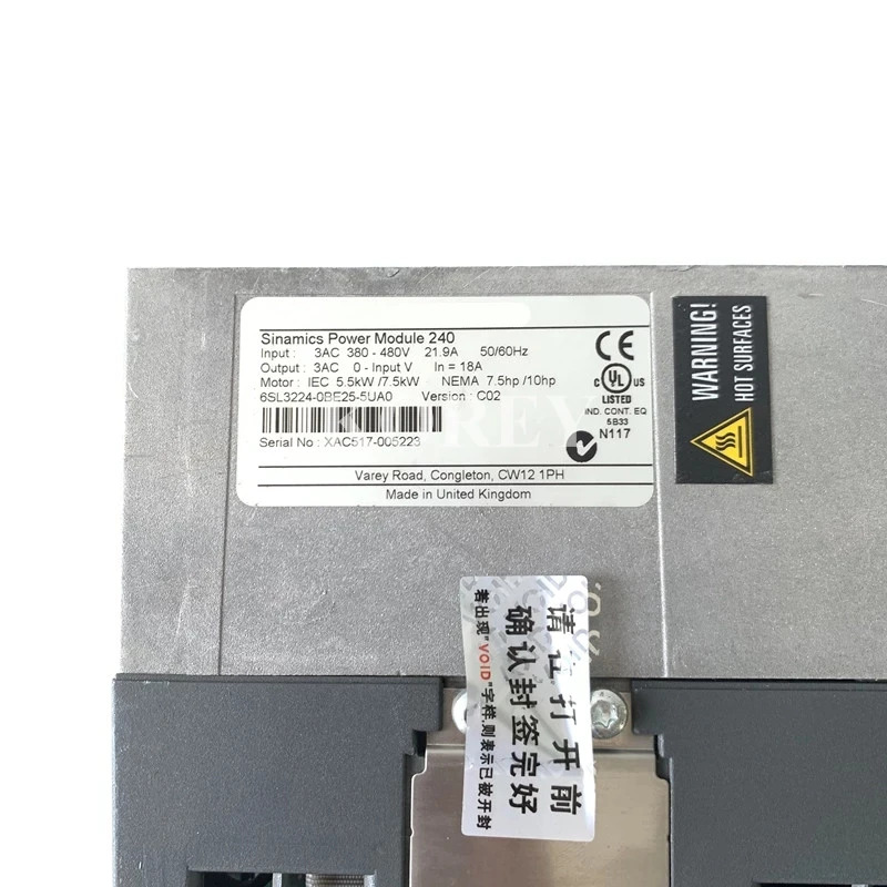 PM240 시리즈 인버터 6SL3224-0BE25-5UA0