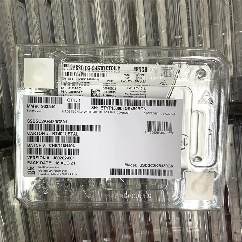 SSDSC2KB240G8 D3-S4510 6Gb/S SATA SSD 240G240GB