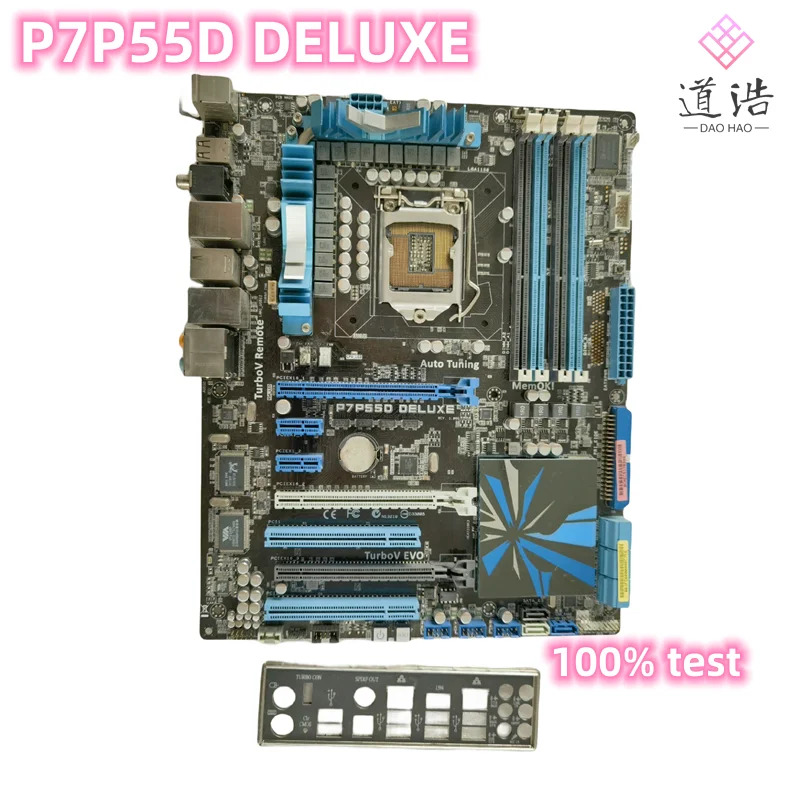 리퍼 완료 메인보드 P7P55D DELUXE 마더보드 SATA II USB2.0 LGA 1156 DDR3 P55 16GB