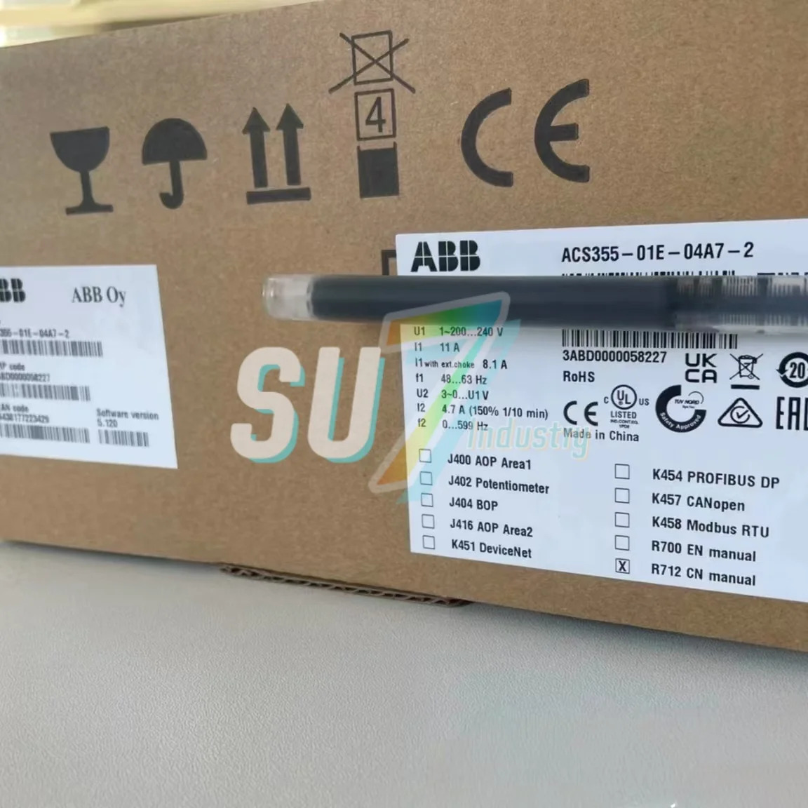 주파수 변환기 ACS355-01E-04A7-2 ACS355-01E-06A7-2 신규