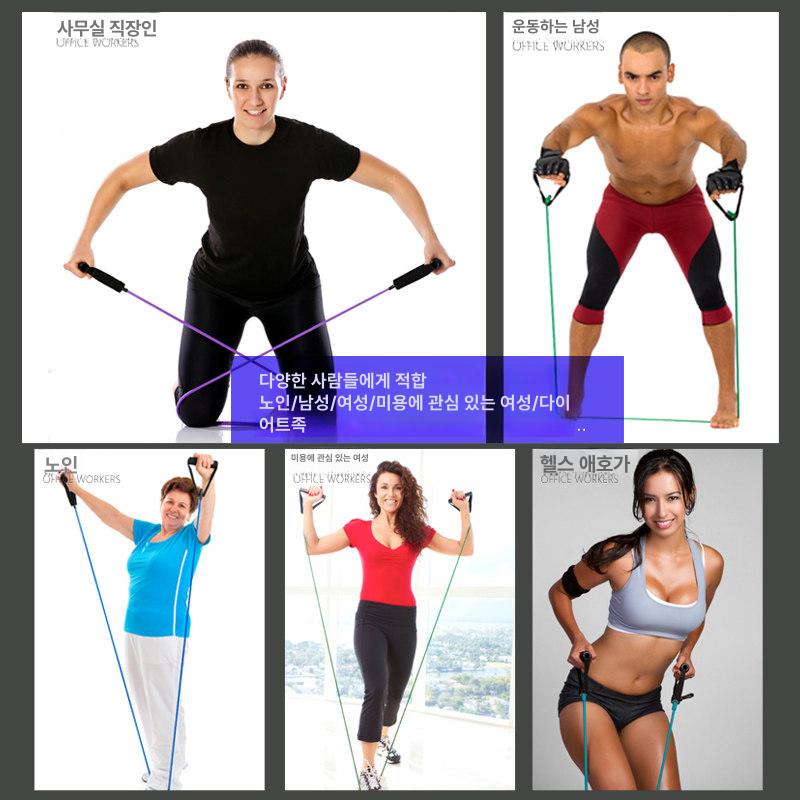 수영 저항밴드 훈련 근력 피트니스 수중 장비 핸들 풀 운동기구 남성용 스트레치 여성 - 상세 이미지 5
