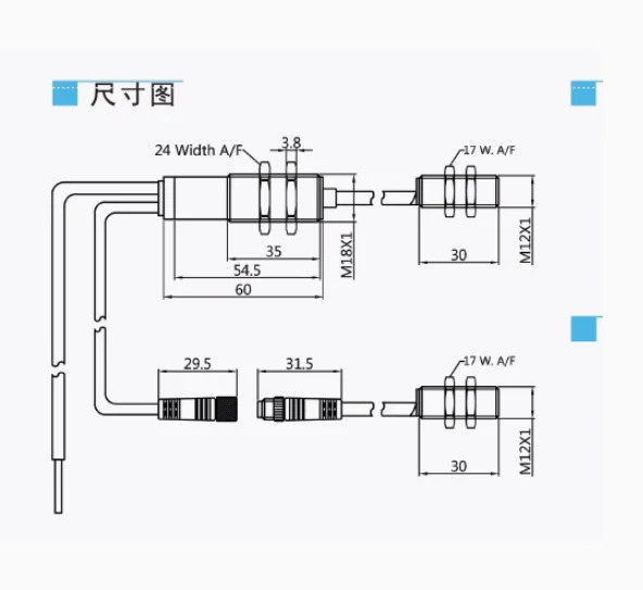 Bedook 단일 이시트 감지 BAL050NBB-M1850-CP5UM12-L040N-C34P2 센서 유도 스위치