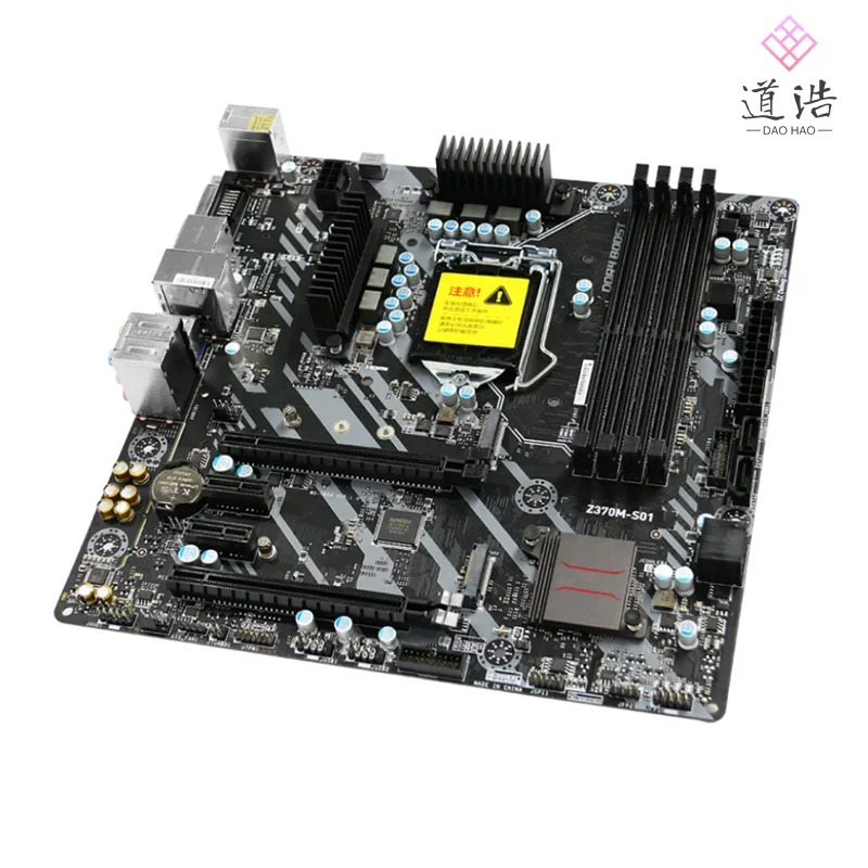 Z370M-S01 마더보드64GB M.2 LGA 1151 DDR4 마이크로 Z370 메인보드 완전 작동 리퍼