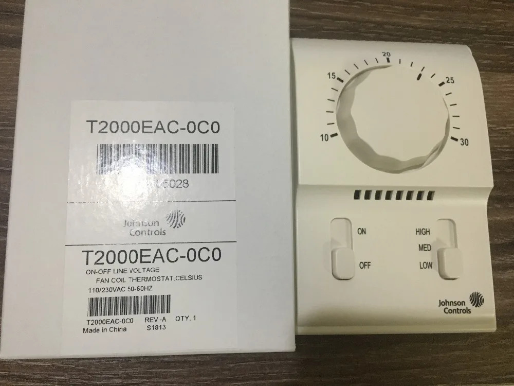 존슨 온도조절기 T2000EAC-0C0 싱글 콜드 기계식 냉각팬 코일