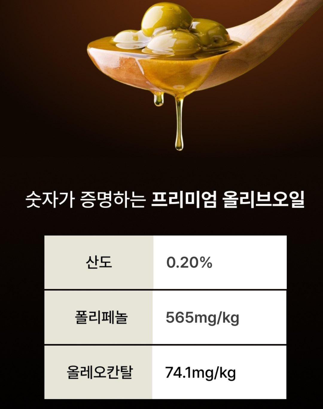 밀레나리움 고폴리페놀 유기농 엑스트라버진 올리브오일 500ml 올리브유 선물 - 상세 이미지 3