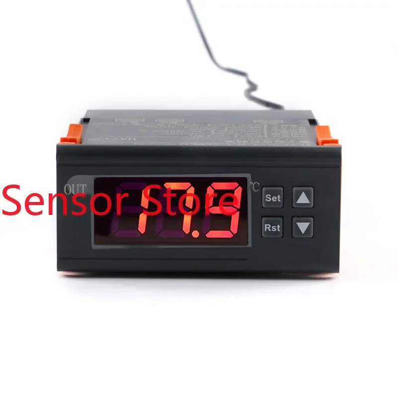 5PCS DC12/24V AC220V 임베디드디지털 온도 조절기 압축기 디스플레이 컨트롤러 스위치