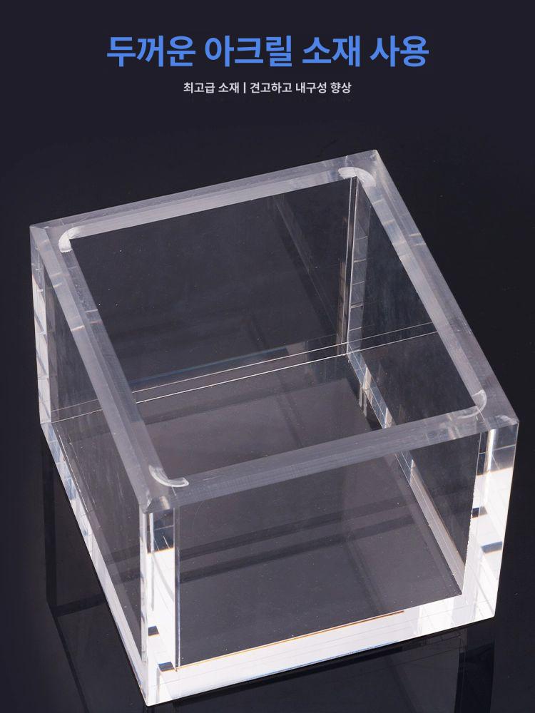 밀폐 박스 아크릴 디스플레이 보관함 상자 정리함 케이스 뚜껑 포장 사각 반투명 진공 - 상세 이미지 5
