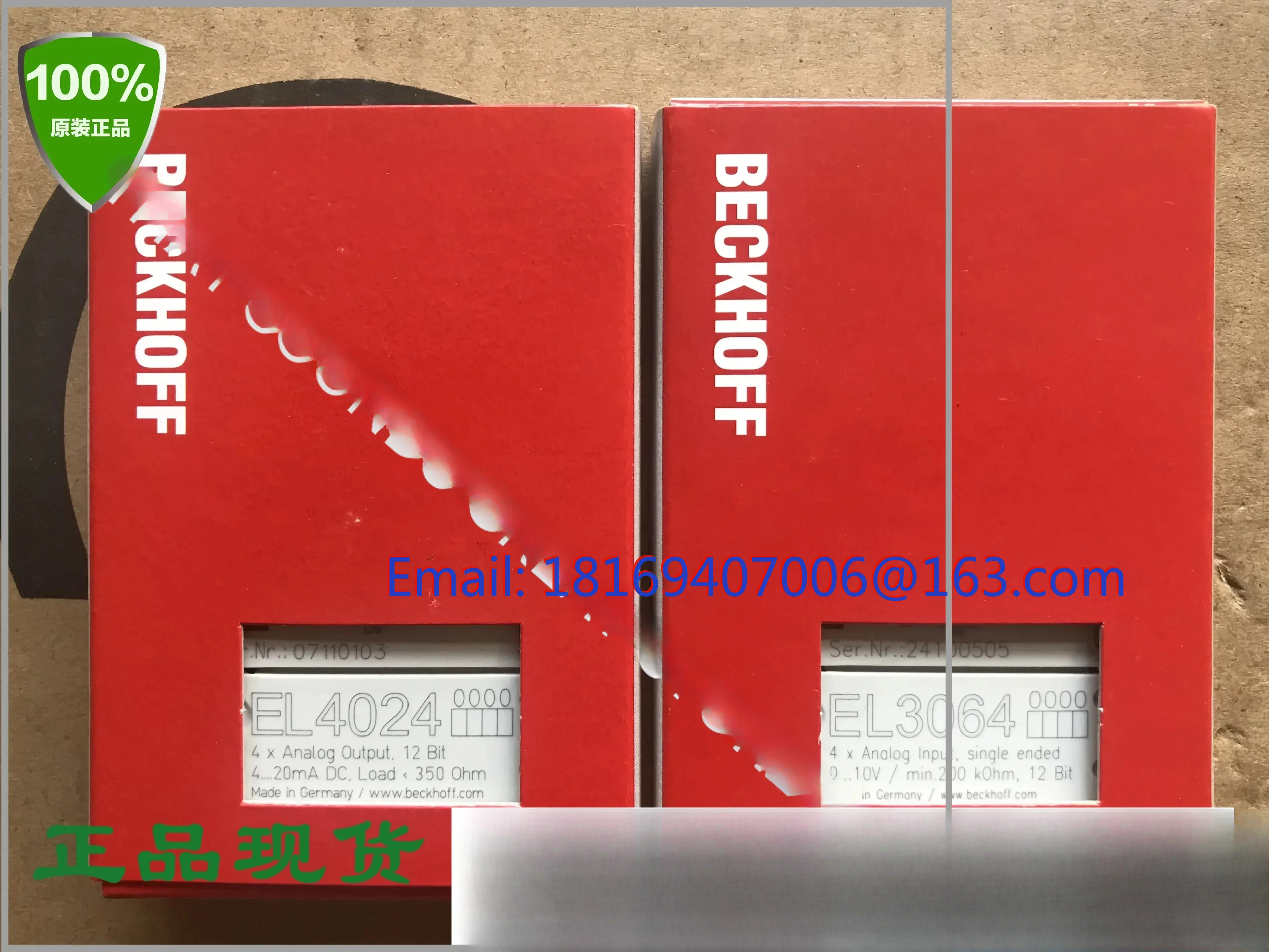 BECKHOFF 아날로그 입력 PLC 모듈 EL4002 EL3064