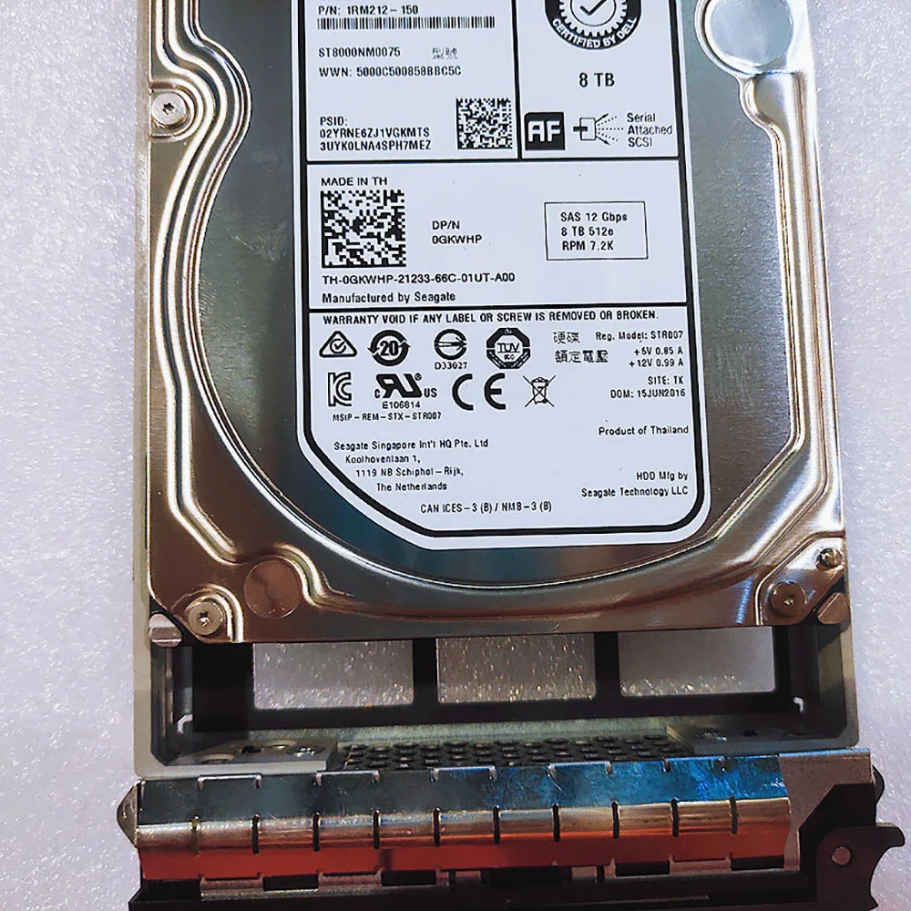 hp호환 서버 데스크탑 하드 8TB 0GKWhp호환 GKWhp호환 8T SAS 7.2K 3.5 S-MKA EC ST8000NM0075 HDD
