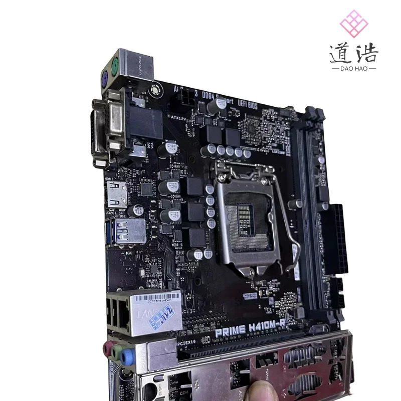 PRIME H410M-R 마더보드64GB DVI-D HDMI PCI-E3.0 LGA 1200 DDR4 마이크로 H410 메인보드 완전 작동 리퍼
