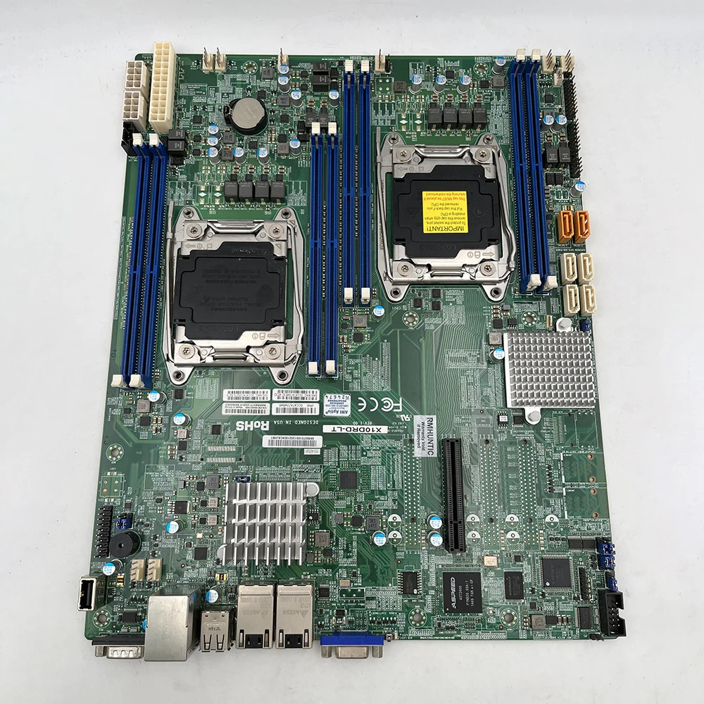 Supermicro 마더보드 X10DRD-LT양방향 X99 LGA 2011 C612 E5-2600 V4/V3 DDR4 E- PCI-E 3.0