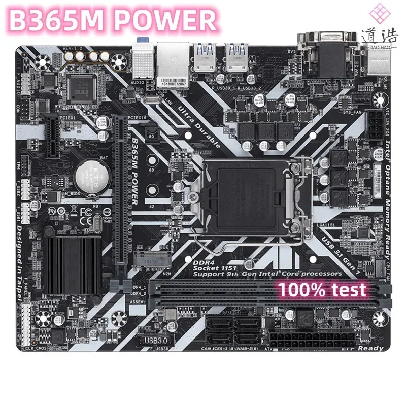 B365M POWER 마더보드32GB LGA 1151 DDR4 마이크로 B365 메인보드 완전 작동 리퍼