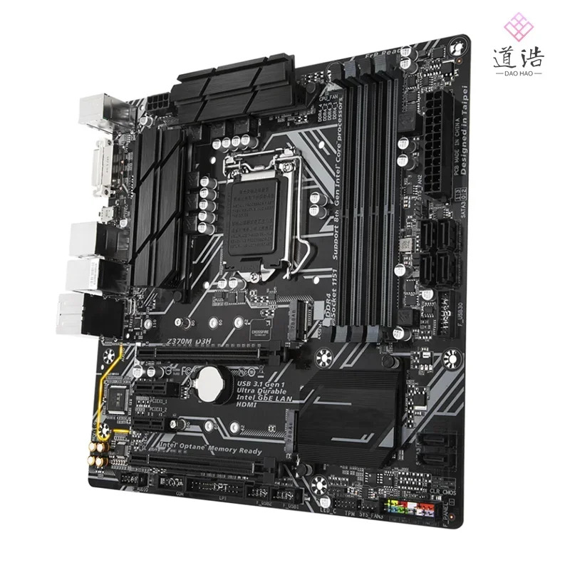 Z370M D3H 마더보드64GB LGA 1151 DDR4 마이크로 Z370 메인보드 완전 작동 리퍼