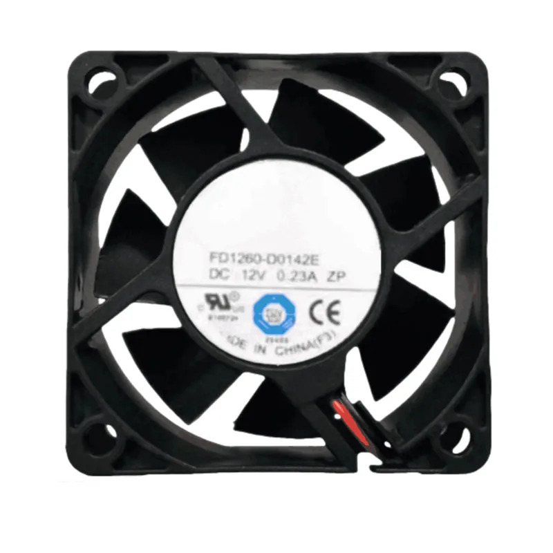 Originai 60x60x25 Fd1260-d0142e Dc12v 0.23a 60x25mm 6cm 2선 팬 정상 작동 리퍼
