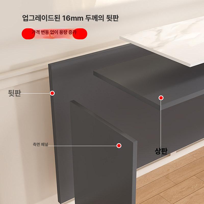 LED 거울 화장대 서랍 수납장 선반 조명 북유럽 스타일 원룸 침실 인테리어 - 상세 이미지 5