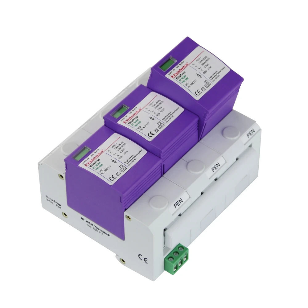 풍력 블로워 시스템480V 600V 750V 15kA 30kA 3P 서지 보호 SPD