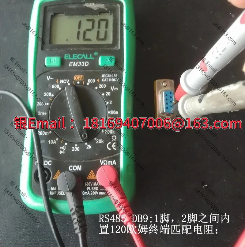 10PCS 산업컴퓨터120ohms 내장 터미널 매칭 저항기가 RS485 DB9 인터페이스 120R