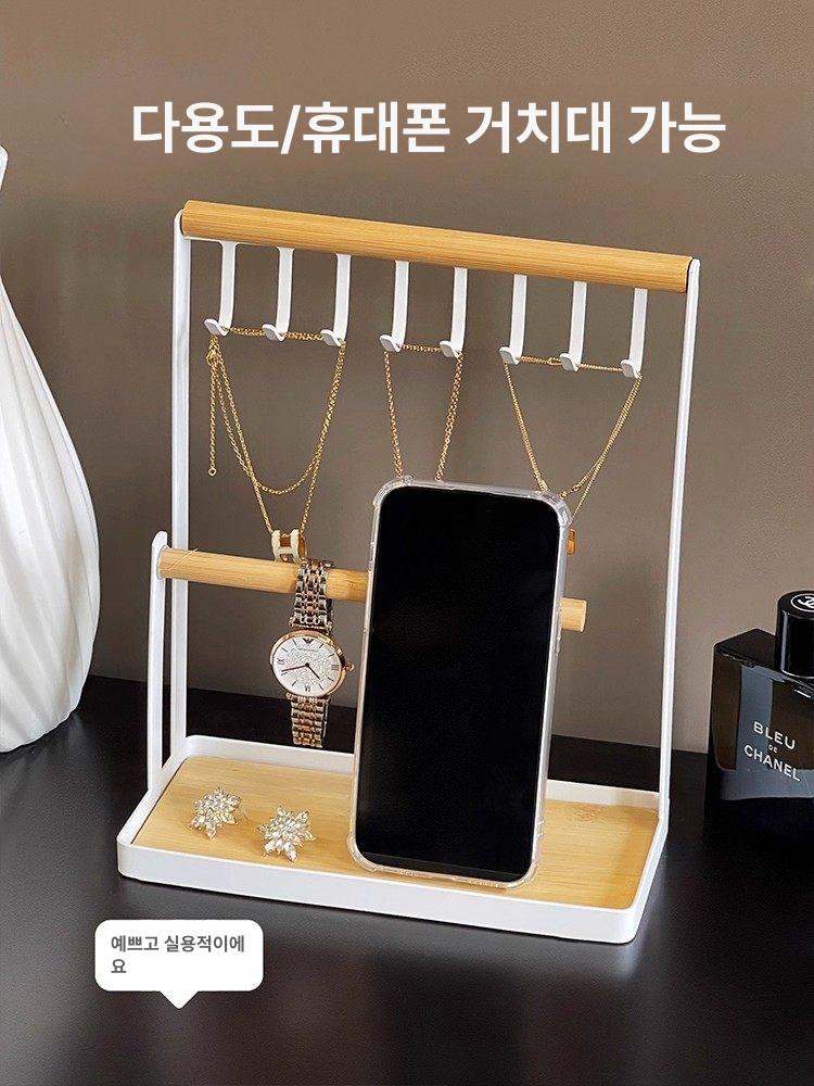 쥬얼리목걸이거치대 아크릴악세사리 진열 받침대 원형 디스플레이 스탠드 - 상세 이미지 4