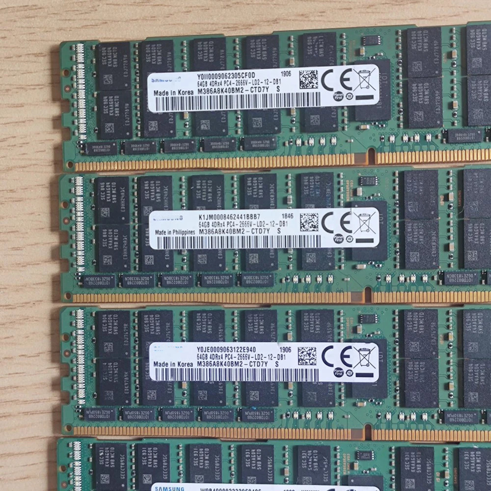 64G 4DRX4 PC4- 2666V- LRDIMM RAM M386A8K40BM2-CTD 서버 컴퓨터 메모리