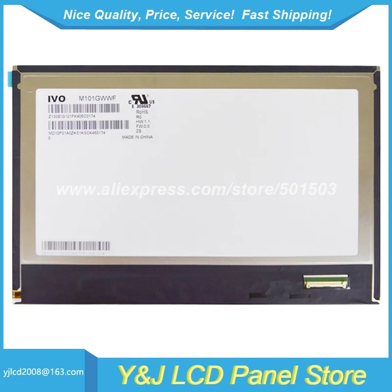 전10.1 인치 M101GWWF R0 IPS TFT-LCD 스크린 패널 1280x800 해상도 LCD 디스플레이 모듈