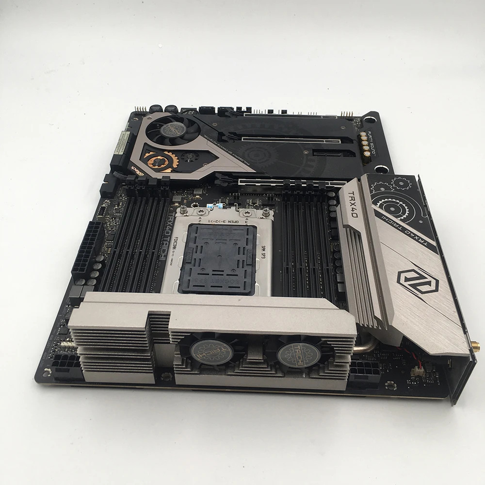 ASRock호환TAICHI 데스크톱 마더보드 TRX40 8 DDR4 24핀 256GB 지지대 3970X 3900X