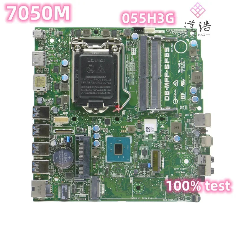 Dell Optiplex 7050M 마더보드CN-055H3G D8-MFF-SF65 55H3G 055H3G DDR4 메인보드 완전 작동 리퍼