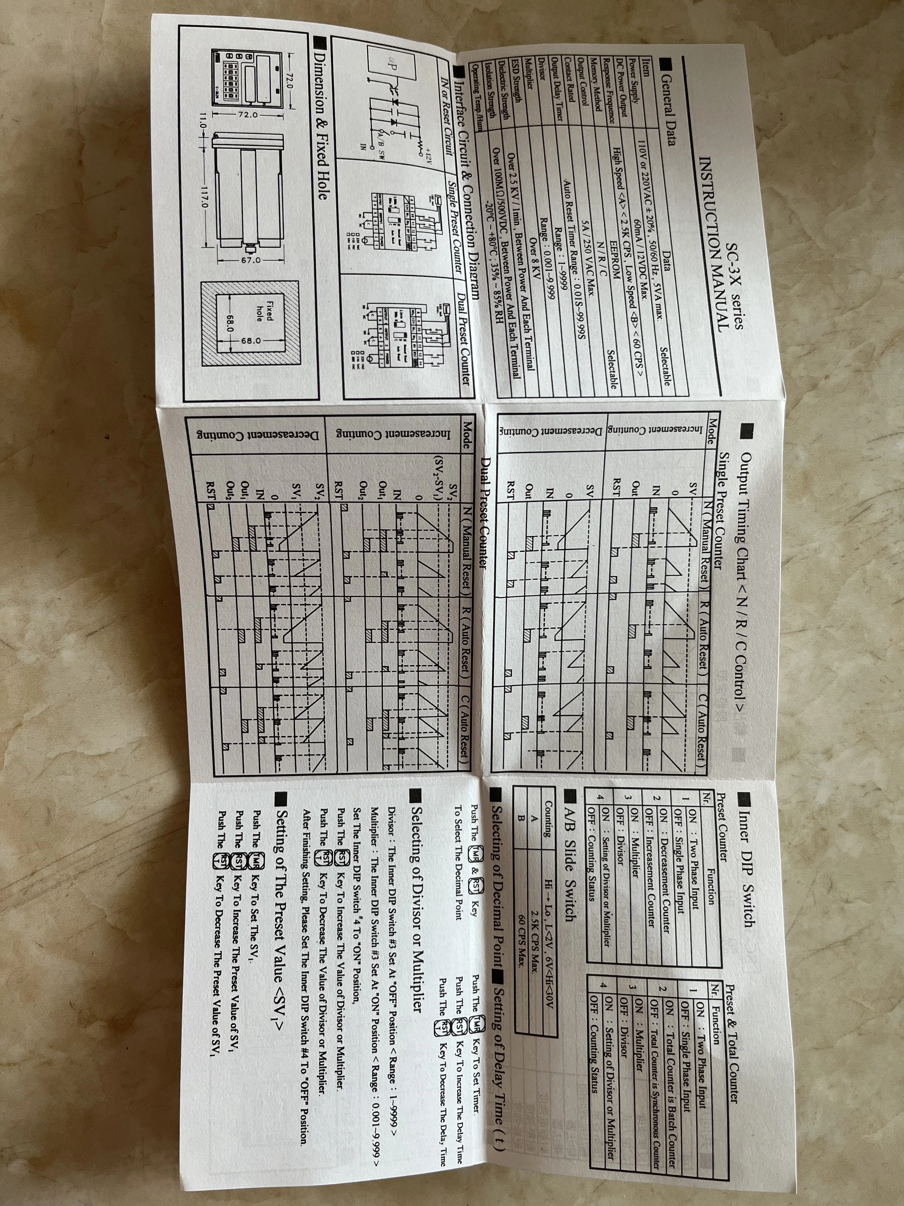 대만 FOTEK 카운터 SC-362