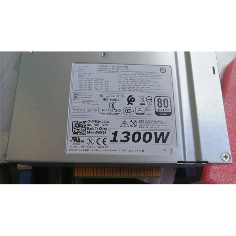 DELL T7810 T5810 T7910 H1300EF-02 1300W T31JM V5K16워크스테이션 전원공급장치전리퍼