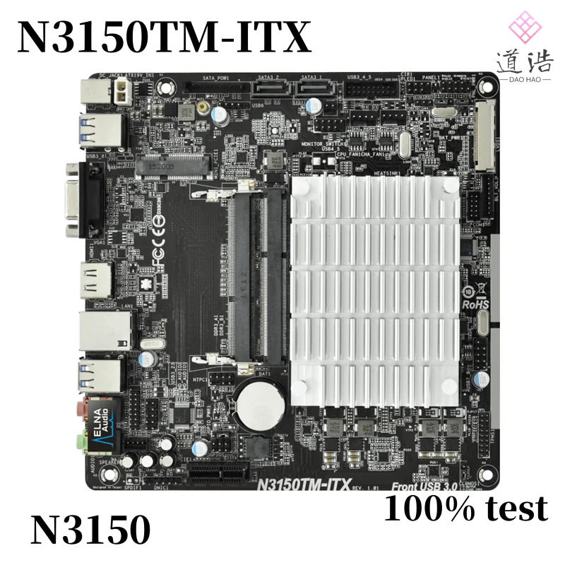 ASRock호환 N3150TM-ITX CPU 마더보드 DDR3 HDMI PCI-E2.0 Mini-ITX 리퍼 완료 16GB N3150