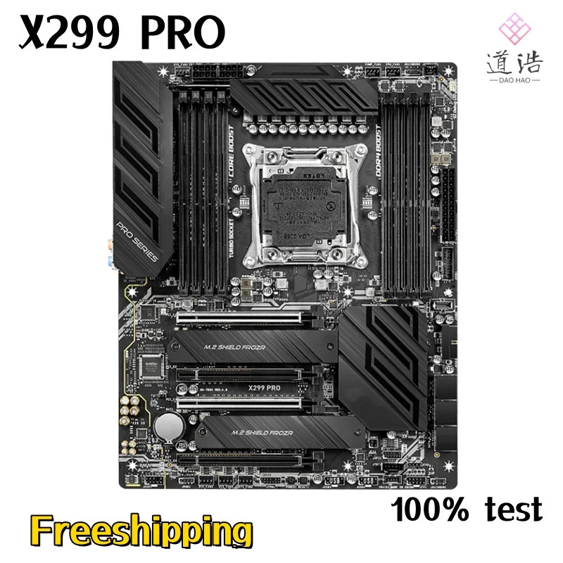 X299 PRO 마더보드256GB M.2 LGA 2066 DDR4 메인보드 완전 작동 리퍼