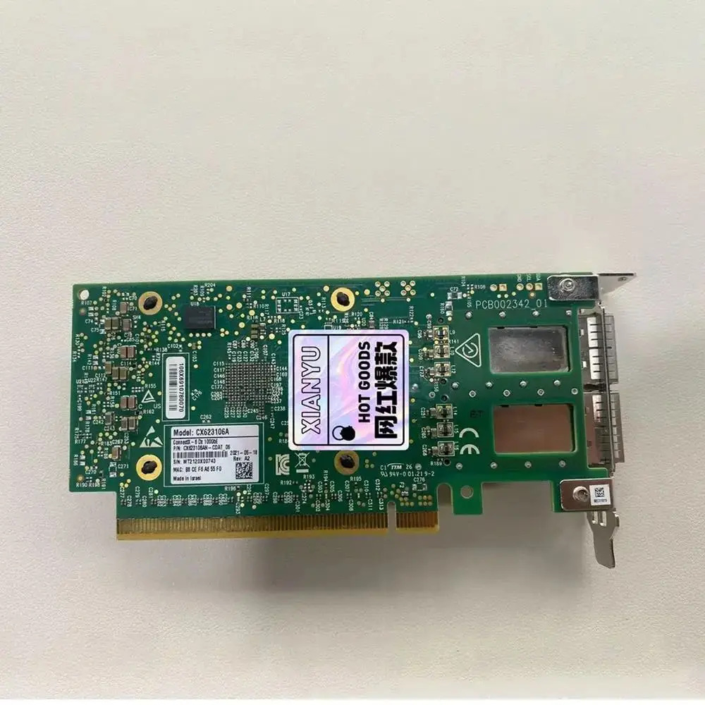 CX 623106 MEXLLANOX DX 100Gb 2포트 NIC ConnectX-6 MCX623106 AN-CDAT