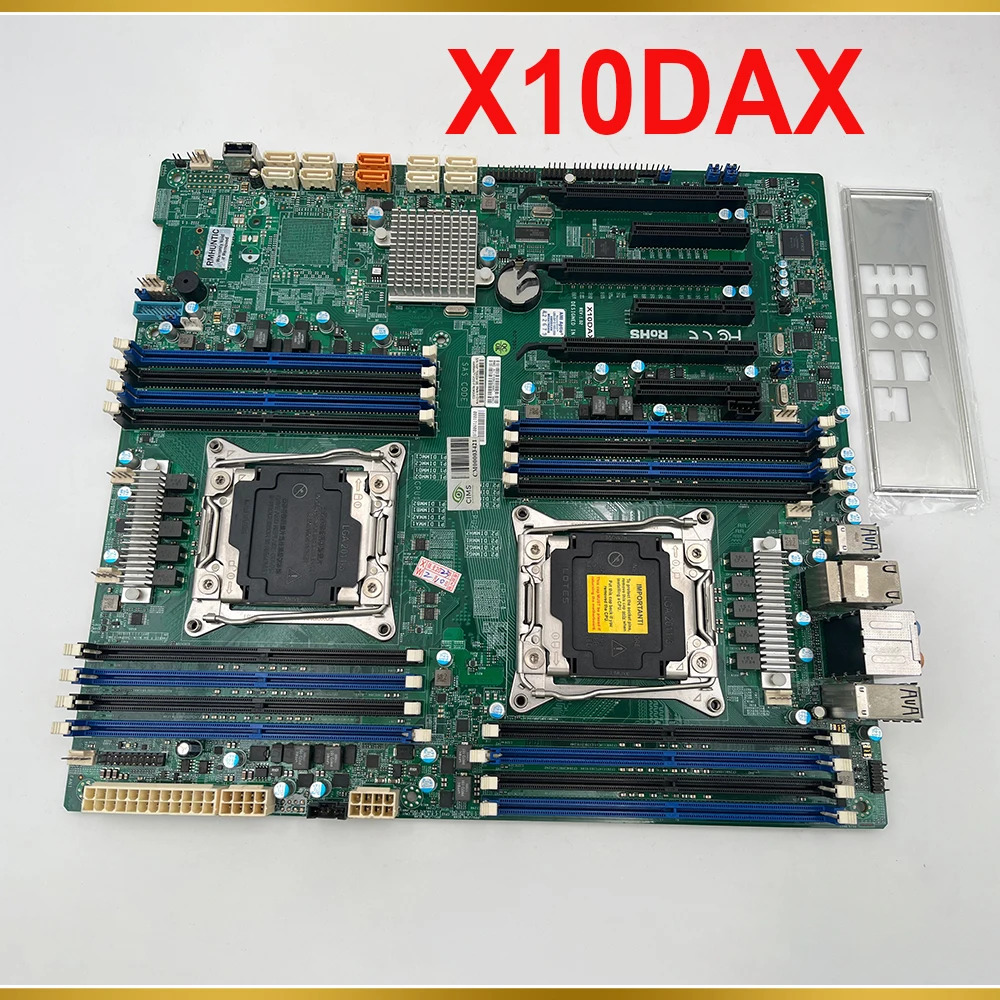 Supermicro 10XSATA 3 LGA 2011 C612 E- DDR4-2400MHz 양방향 워크스테이션 마더보드 X10DAX용