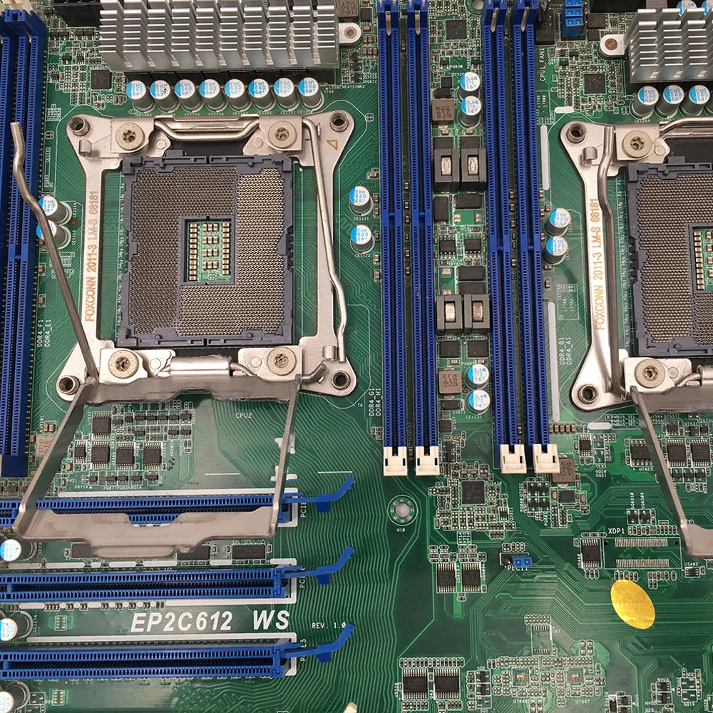 ASRock호환 서버 마더보드 듀얼 소켓 LGA 2011 R3 지원 E5-2600 V3/V4 시리즈 DDR4 EP2C612 WS