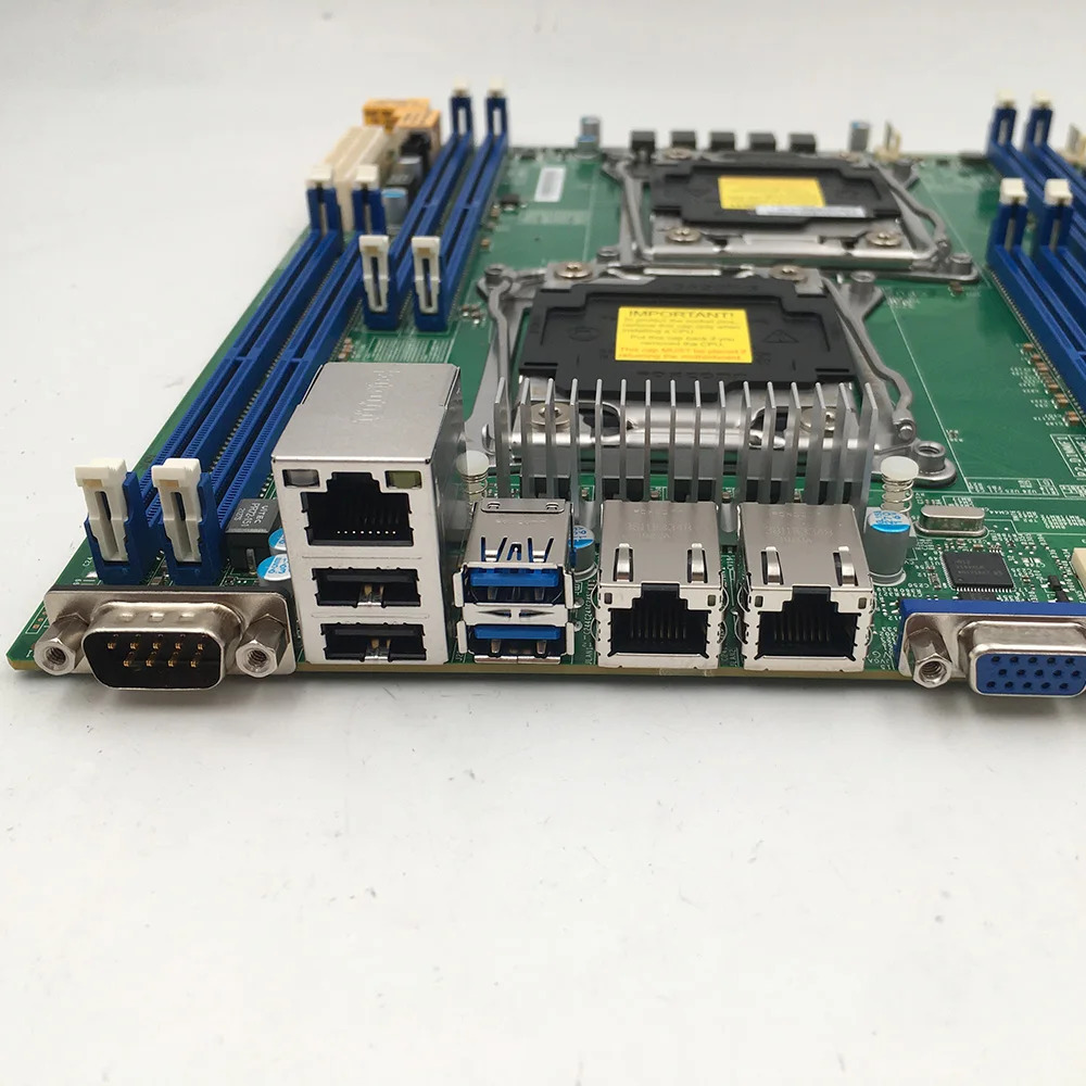 Supermicro 서버 마더보드양방향 C612 칩 LGA2011은 E5-2600V3V4 X10DRL-i를 지원