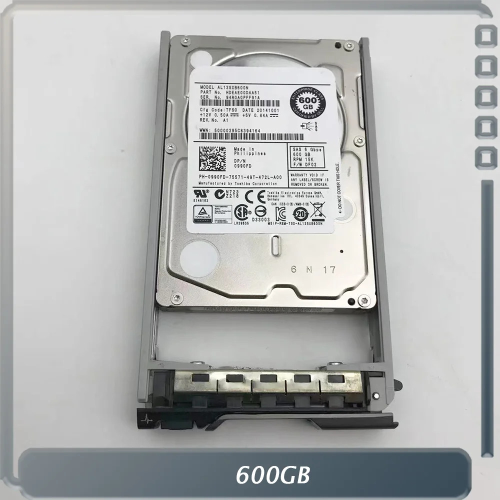 DELL 600G SAS 6G 15K 2.5인치 990FD 0990FD R440 R641 하드 600GB