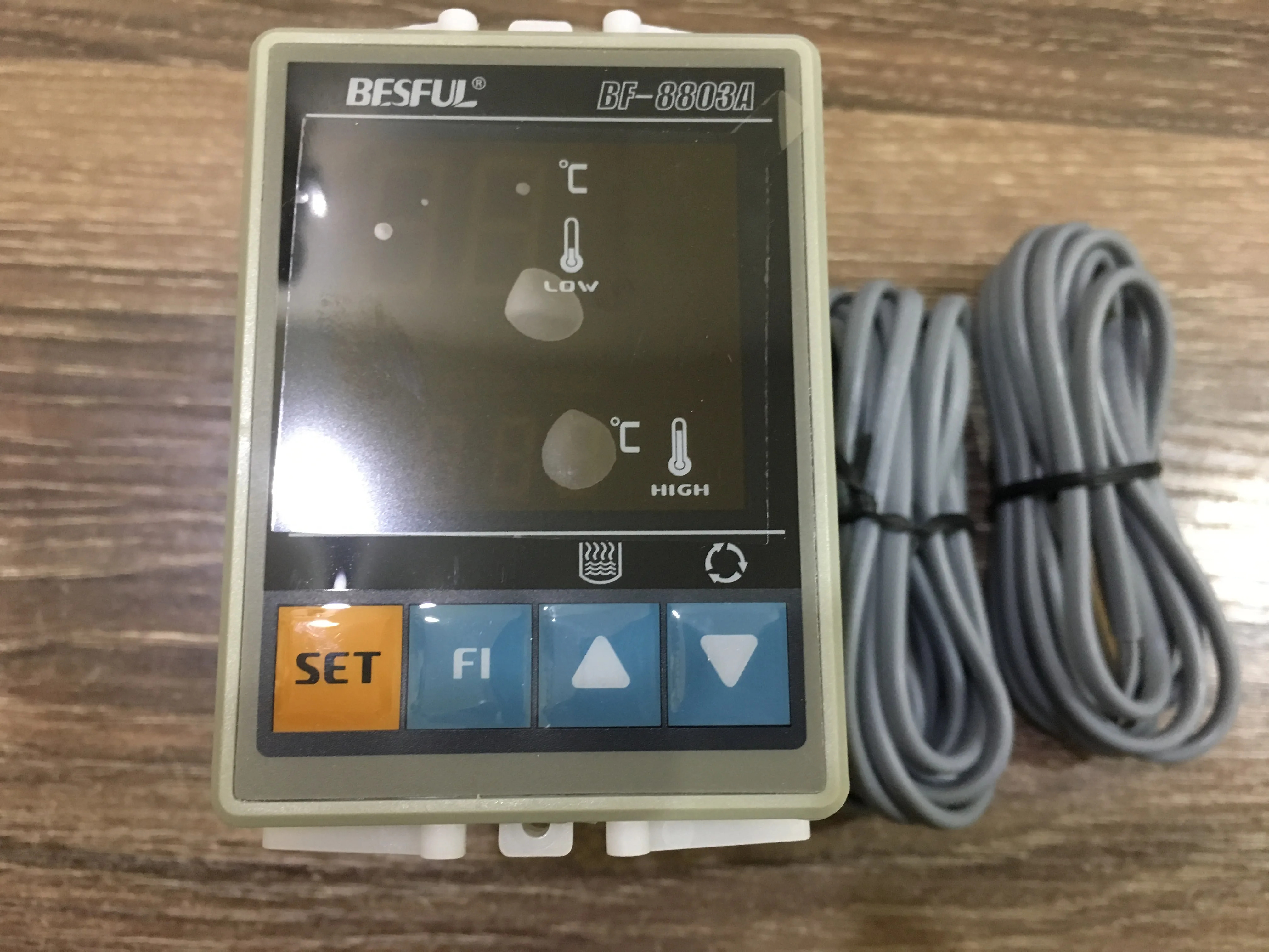 온도 컨트롤러 BF-8803A 온도계 BESUL 태양 차이 2 프로브 센서 포함