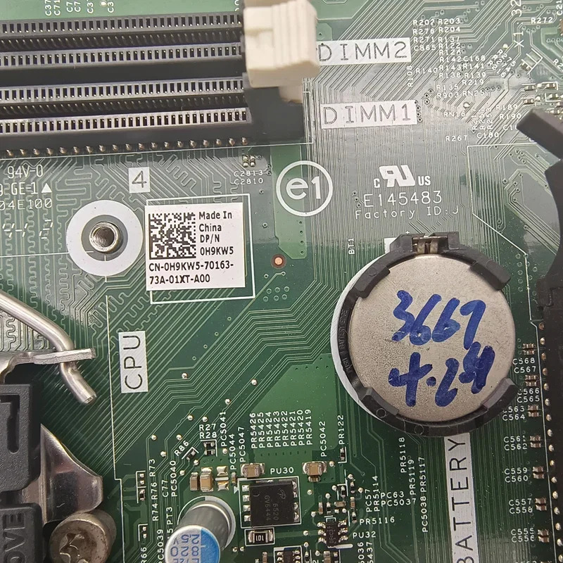 Dell Vostro 3667 마더보드CN-0H9KW5 15141-1 0H9KW5 H9KW5 064W6 DDR4 메인보드 완전 작동 리퍼