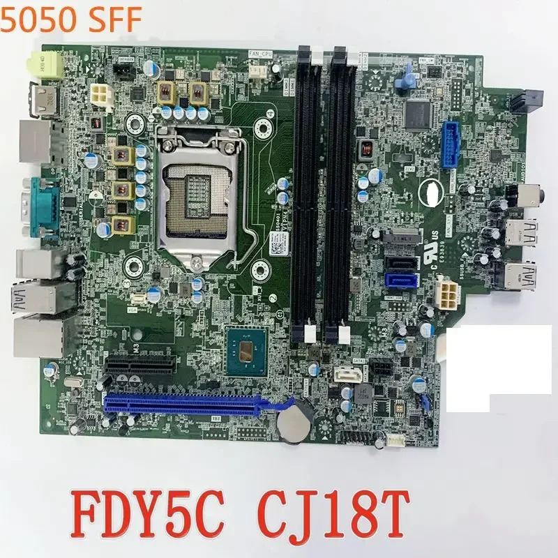 DELL Optiplex 5050 SFF 마더보드 FDY5C CJ18T LGA1151 DDR4 메인보드완전 작동 리퍼