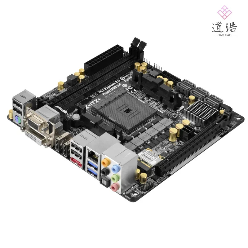 ASRock호환 FM2A88X-ITX 마더보드 32GB HDMI PCI-E3.0 소켓 FM2 DDR3 Mini-ITX A88X 메인보드 리퍼 완료 작동