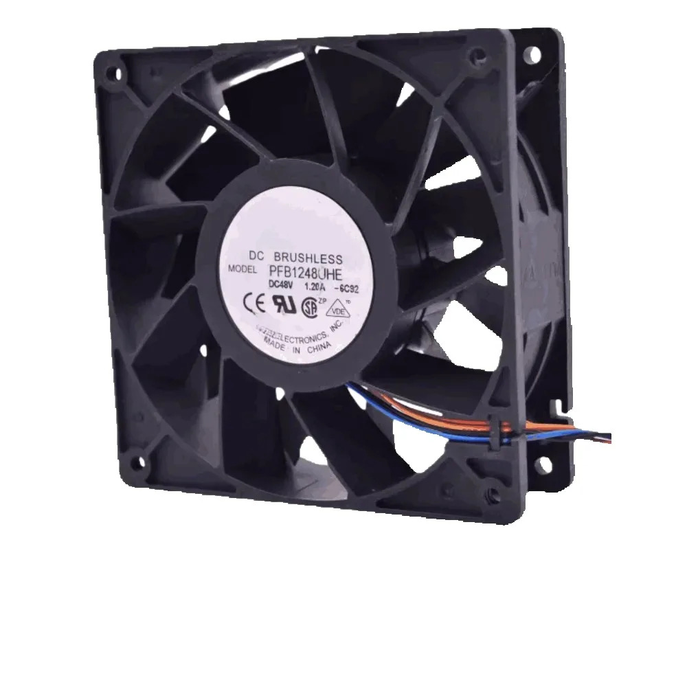 Pfb1248uhe 120x120x38mm 120mm 12038 48v 1.20a 와이어 냉각팬네 바람