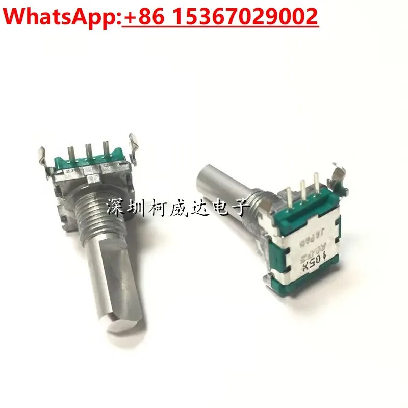 10PCS 인코더 EC11 3015 펄스 수평 3핀 스위치 없는 20mm 반축