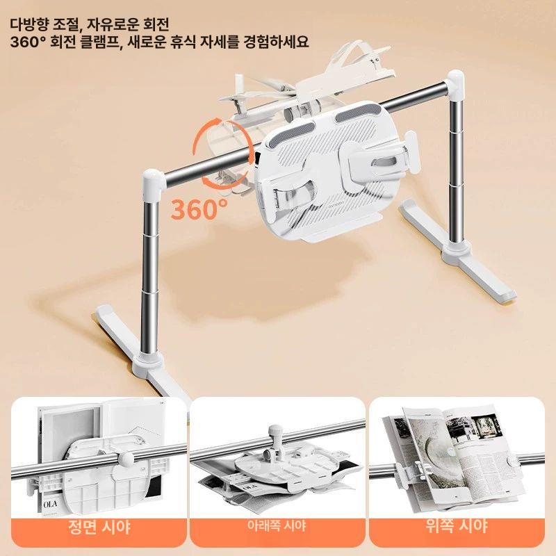 태블릿 휴대폰 침대거치대 각도조절 집게형 자바라 핸드폰 받침대 - 상세 이미지 3