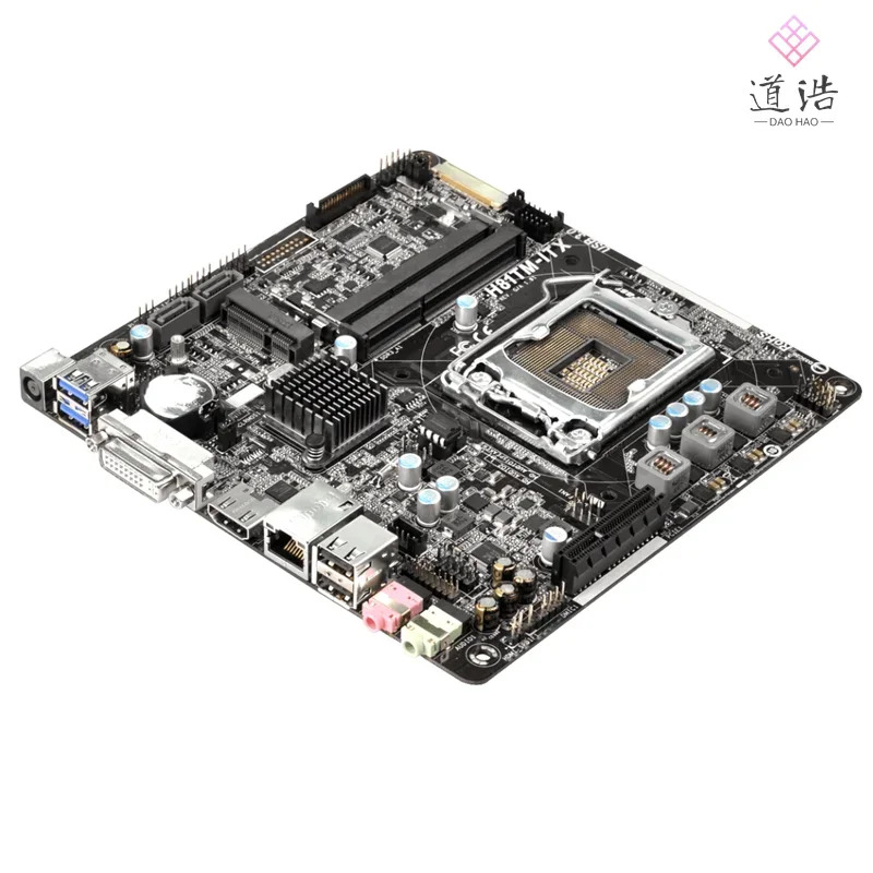 ASRock호환 H81TM-ITX 마더보드16GB HDMI PCI-E2.0 LGA 1150 DDR3 Mini-ITX H81 메인보드 완전 작동 리퍼