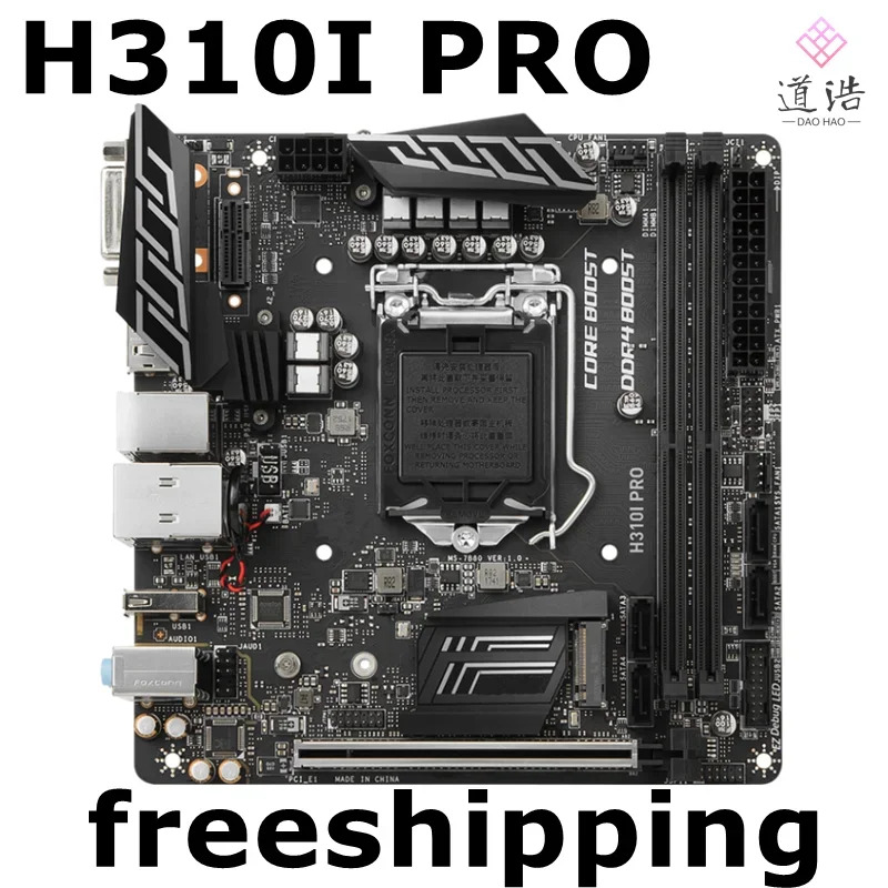 H310I PRO 마더보드32GB 지원 대 CPU LGA 1151 DDR4 H310 Mini-ITX 메인보드 완전 작동 리퍼