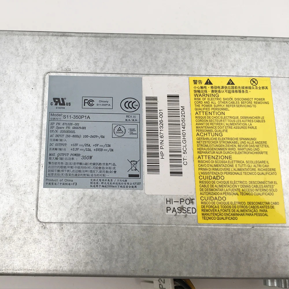 서버 전원공급장치 hp호환 DL320E Gen8 G8 S11-350P1A 671326-001 686679-001 350W 리퍼 완료