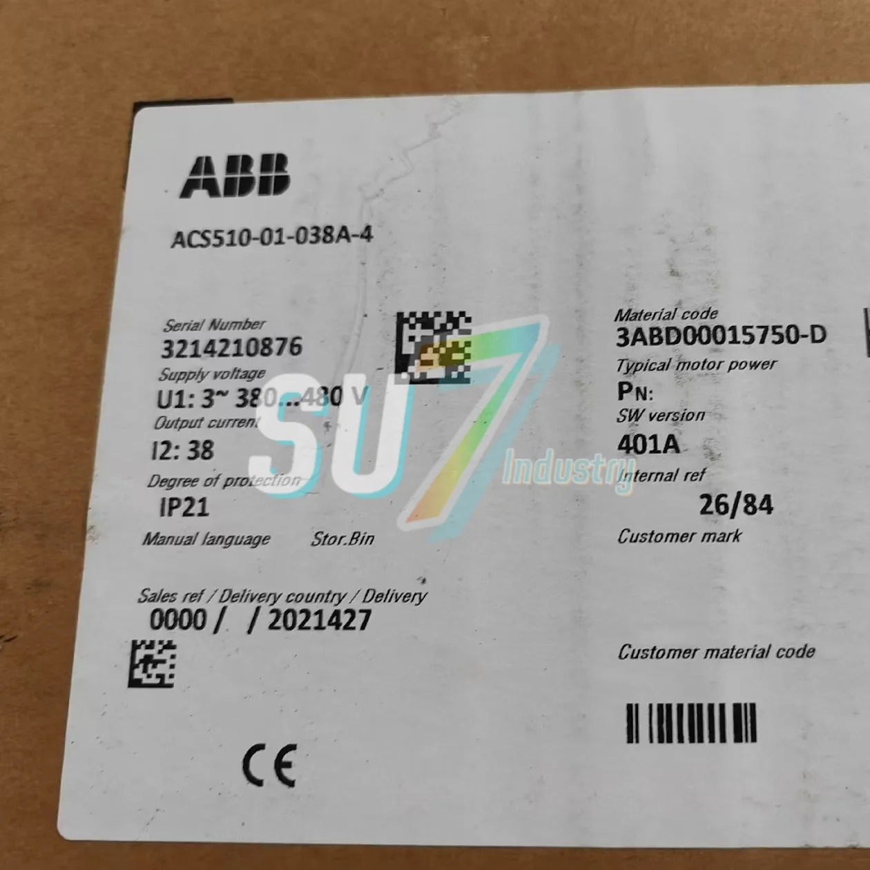 주파수 변환기 ACS510-01-031A-4 ACS510-01-038A-4 새