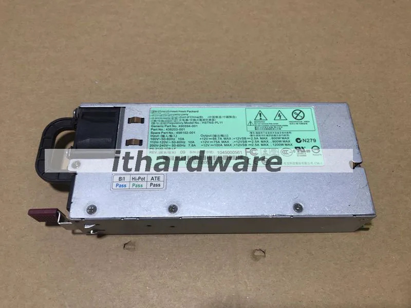DL580G6 G7 1200W 전원공급장치498152 -001 490594 438203